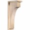 Ekena Millwork Huntington Smooth Corbel w/Backplate, Douglas Fir, 5 1/2"W x 10"D x 22"H COR06X10X22HUN01SDF - alternate 1
